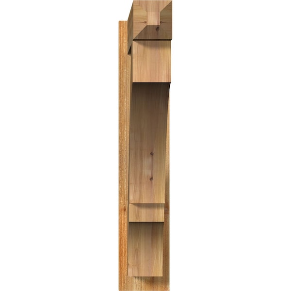 Balboa Craftsman Rough Sawn Outlooker, Western Red Cedar, 6W X 32D X 32H